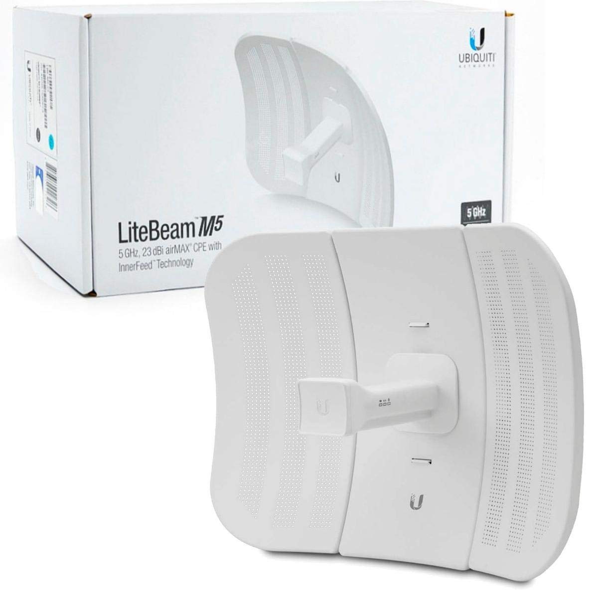 Ubiquiti LiteBeam M5 5GHz 23dBi airMAX Outdoor CPE Model LBE-M5-23 Ubiquiti LiteBeam M5 5GHz 23dBi airMAX Outdoor CPE Model LBE-M5-23